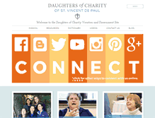 Tablet Screenshot of daughters-of-charity.com